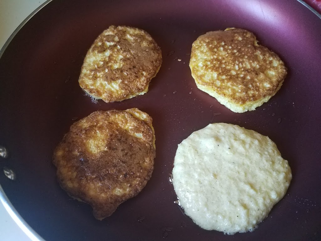 cauliflower pancake fritter fluffy savory breakfast