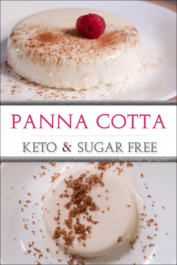 keto sugar free low carb panna cotta dessert